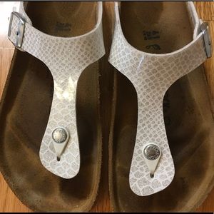 Birkenstock Shiny Sparkle Snakeskin 10 US 41 Euro